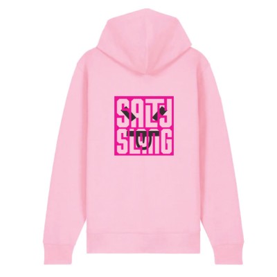 SALTY SLANG FACE LETTER ZIP HOODIE