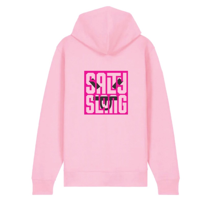 SALTY SLANG FACE LETTER ZIP HOODIE