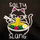SALTY SLANG  NOODLE CAT ZIP HOODIE