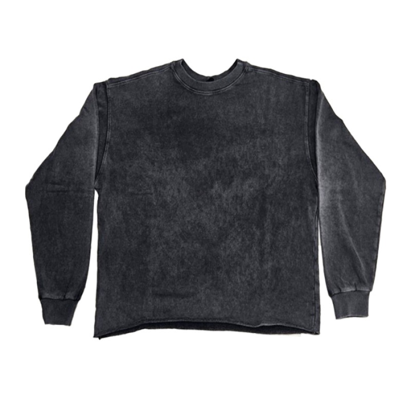 SHAIKKO IDH CREW NECK LS 295 gsm FRENCH TERRY SKU226TA01-02V