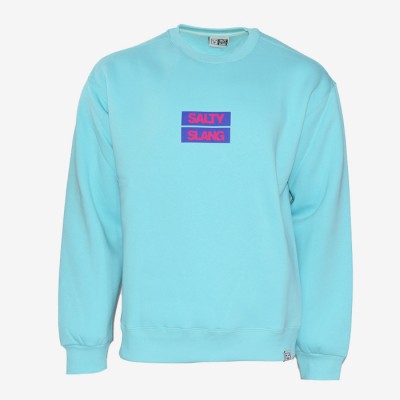 SALTY SLANG BOX WORD LOGO CREW SLU223TA01-5858
