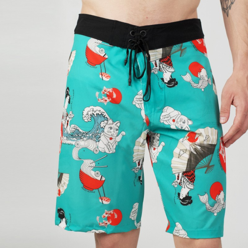 SALTY SLANG JAPANESE PATTERN LONG BOARDSHORT SLM124BH07-3434