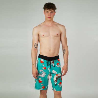 SALTY SLANG JAPANESE PATTERN LONG BOARDSHORT SLM124BH07-3434