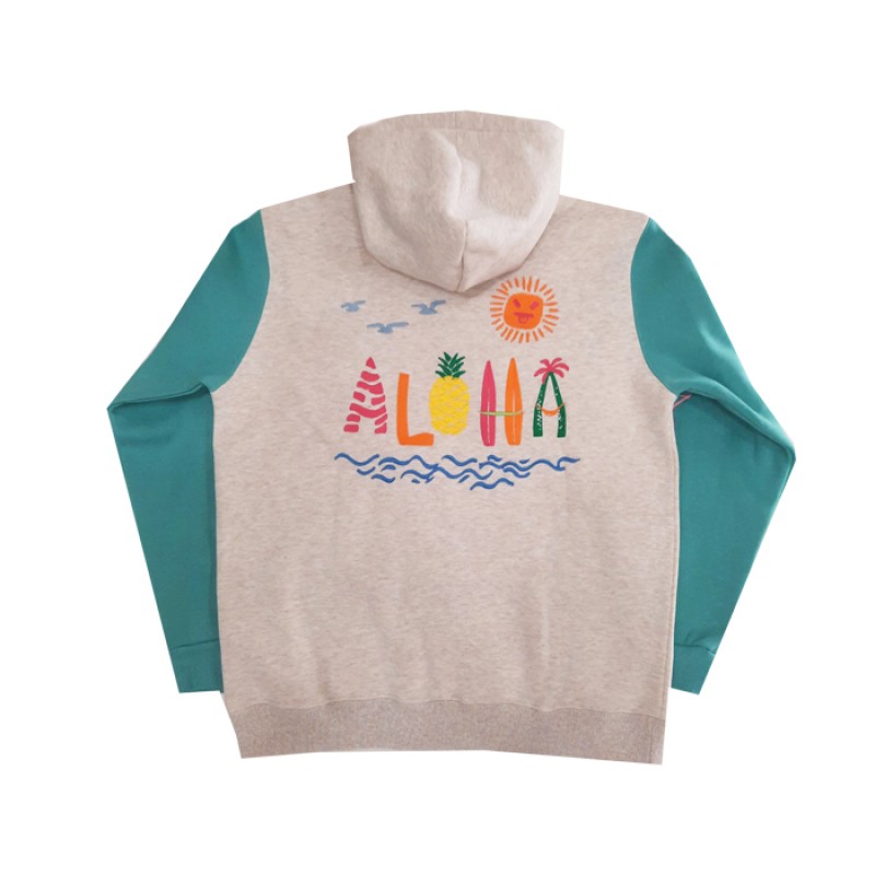 SALTY SLANG ALOHA EMBROIDERY HOODIE SLU226TM07-2258