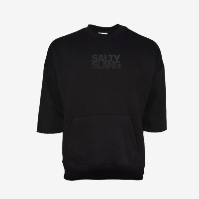 SALTY SLANG WORD LOGO EMBROIDERY CROP SLU223TT01-2020