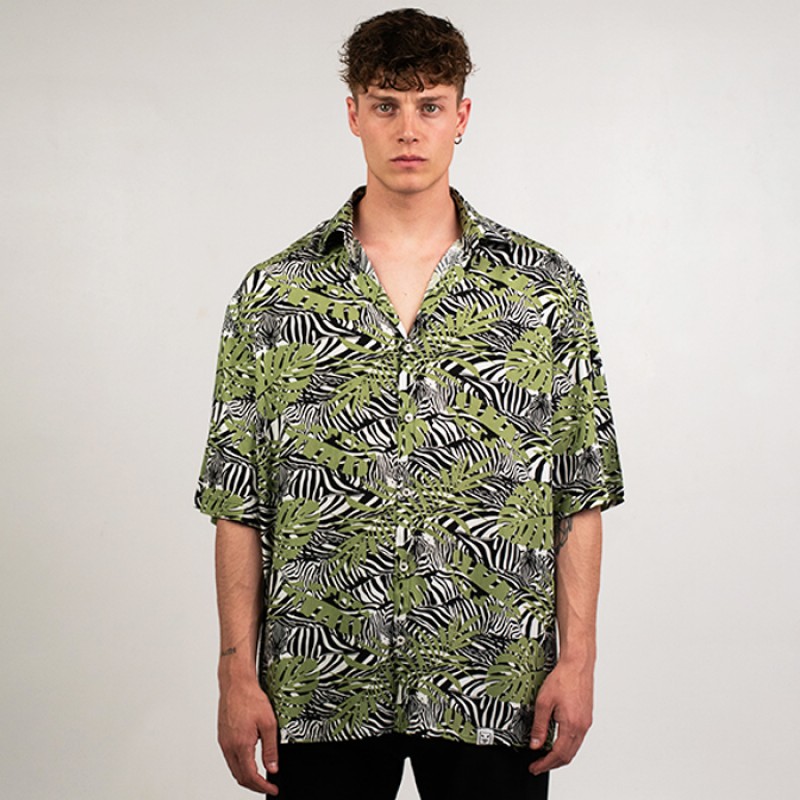 SALTY SLANG ZEBRA LACHOURI SHIRT SLU123TK09-5656