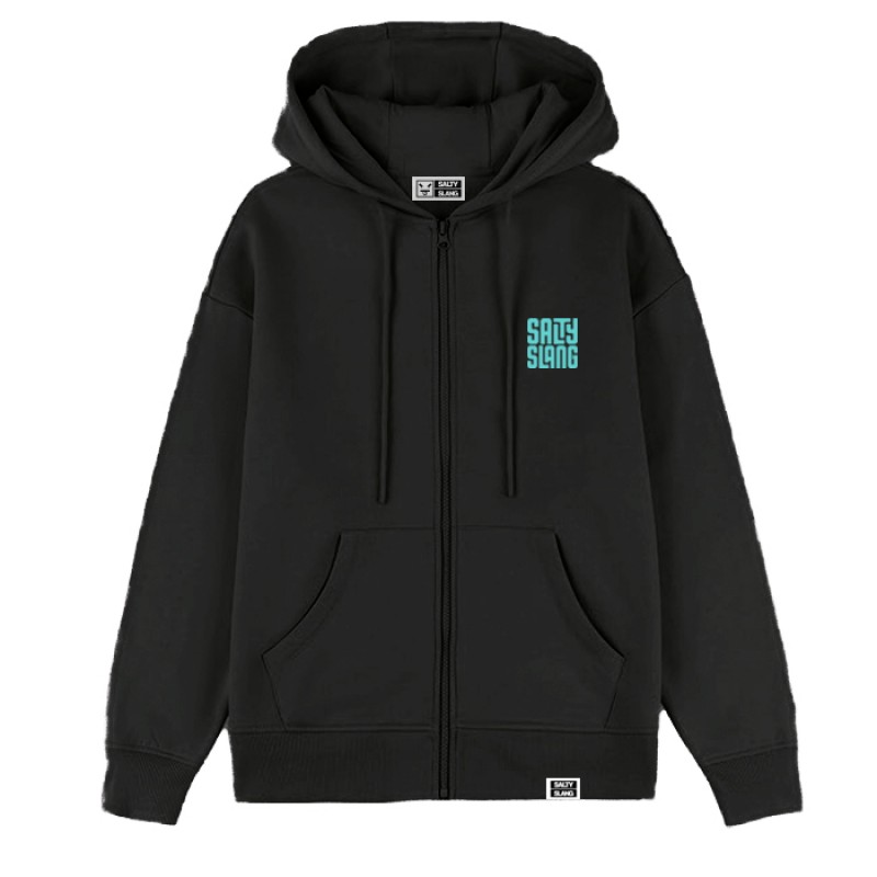 SALTY SLANG FACE LETTER ZIP HOODIE SLU225TC07-2020