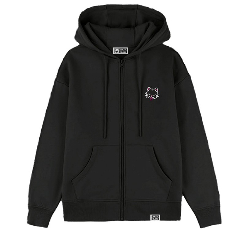 SALTY SLANG  NOODLE CAT ZIP HOODIE SLU225TC09-2020